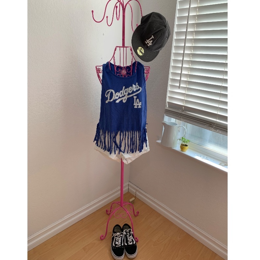 LA Dodger fringe tank top